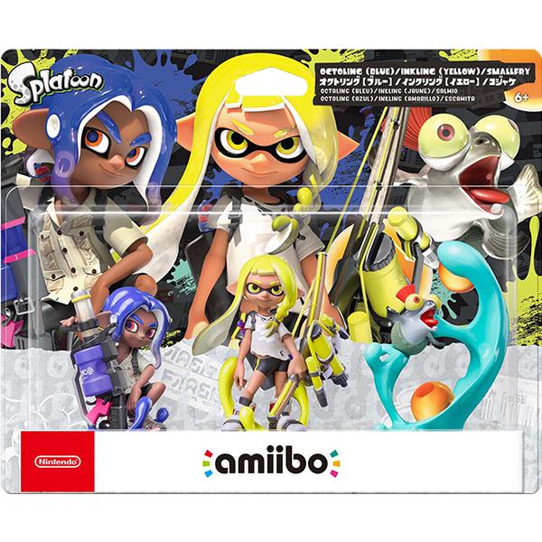 【新品】amiibo トリプルセット[インクリング【イエロー】／オクトリング【ブルー】／コジャケ]（...