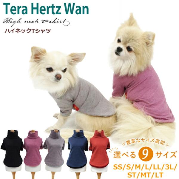 テラヘルツワン・ハイネックTシャツ[50051](5色)ペット介護 犬用 ペットウェア 胴長 シニア...