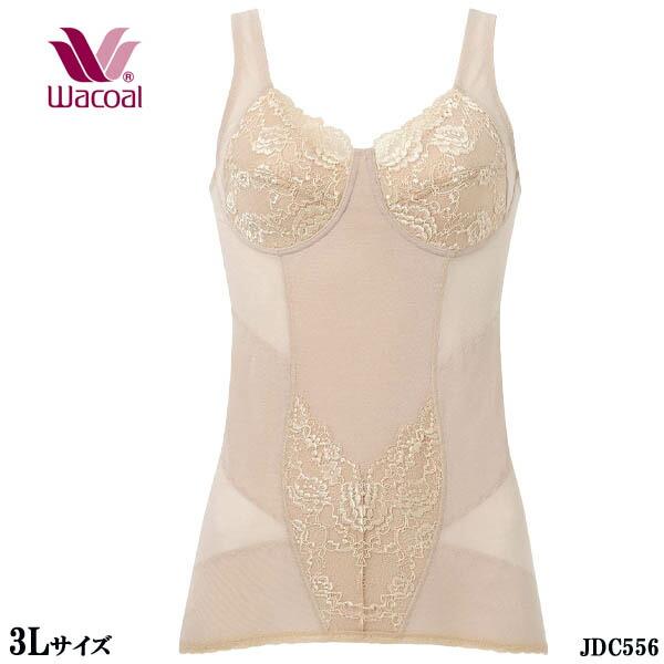 Wacoal ワコール カップ付きインナー サイズ：3L メッシュ 姿勢しゃんとブラキャミ ギフト ...