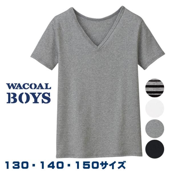 メール便可 ワコール Wacoal キッズ BOYS(男児) (130〜150サイズ) 半袖シャツ ...