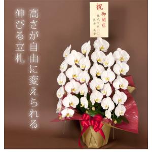 立札を花の上に目立たせる『立札棒』付 木目紙製...の詳細画像1