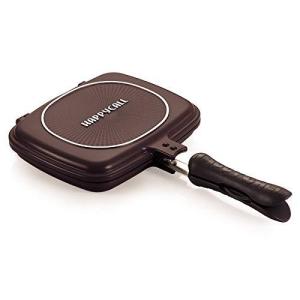 Happycall 両面焼きフライパン 直火用 ミニサイズ マブルコート ハッピーコール ホットクッカーグルメパン ブラ?
