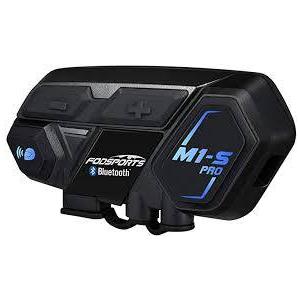 FODSPORTS バイク インカム M1-S Pro 最大8人同時通話 Bluetooth4.1 強い互換性 連続使用20時間  インターコム 防水 インカム バイク 通学・通勤にも便利！