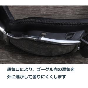 バイク ゴーグル レトロ メガネ 眼鏡対応 メ...の詳細画像5