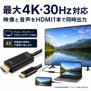 HDMI タイプC 変換ケーブル ミラーリング...の詳細画像1