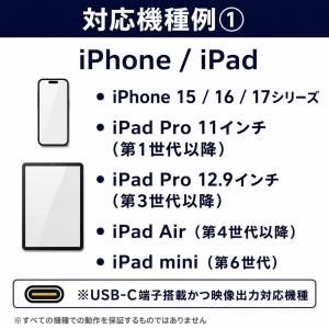 HDMI タイプC 変換ケーブル ミラーリング...の詳細画像4