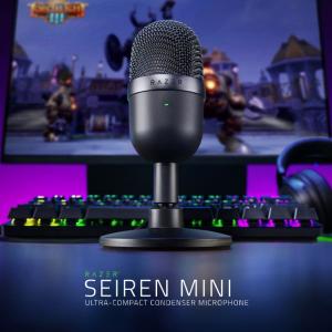 レイザー USB マイク Razer Seiren Mini コンデンサーマイク PC用 単一指向性 テレワーク Web会議 リモートワーク ブラック