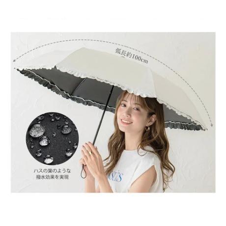 フリル日傘 シシベラ CICIBELLA cicibella 日傘 晴雨兼用 完全遮光 UV対策 紫...