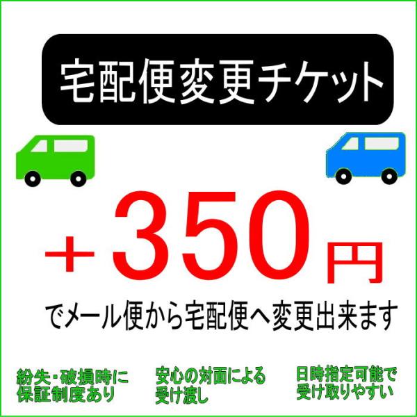 宅配便チケット +350円でメール便から宅配便発送へ変更可能なチケット 対面で受取り 日時指定可能 ...