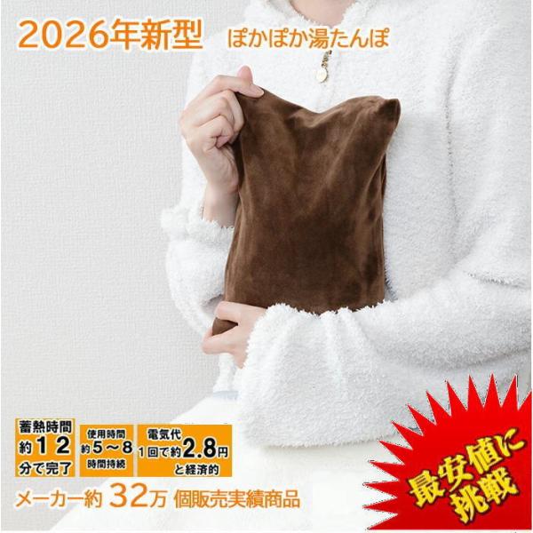 1/6より発送【爆安挑戦】2026年型最新 湯たんぽ  電気でぽかぽか湯たんぽ WJ-8160 ウィ...