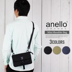 anello アネロ 正規品 はっ水 ミニ ショルダーバッグ ショルダー ポーチ サコッシュ 斜め掛け 軽量 小さめ 財布 財布機能 iPhone スマホ サイフ機能
