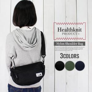 Healthknit ヘルスニット ナイロン ショルダーバッグ 斜めがけバッグ ショルダーバッグ 通...