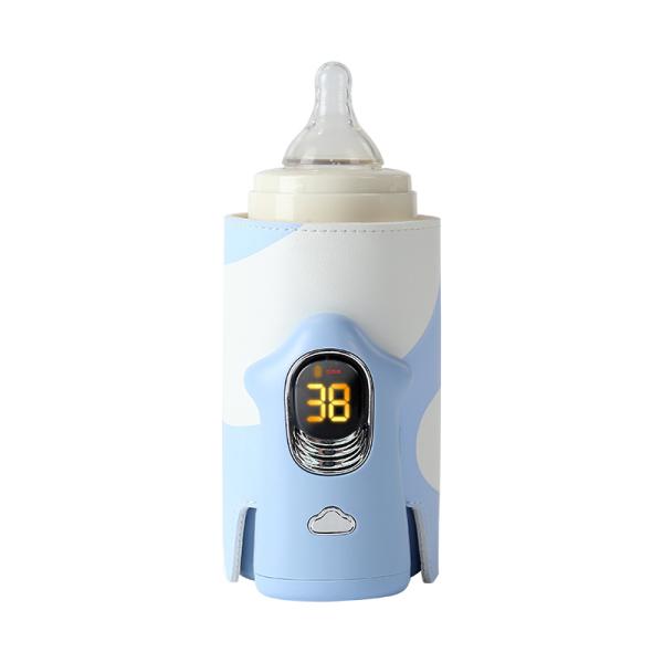 哺乳瓶ウォーマー 哺乳瓶カバー ボトルウォーマー ベビー 6段階温度調整 38〜55℃ 赤ちゃん用品...