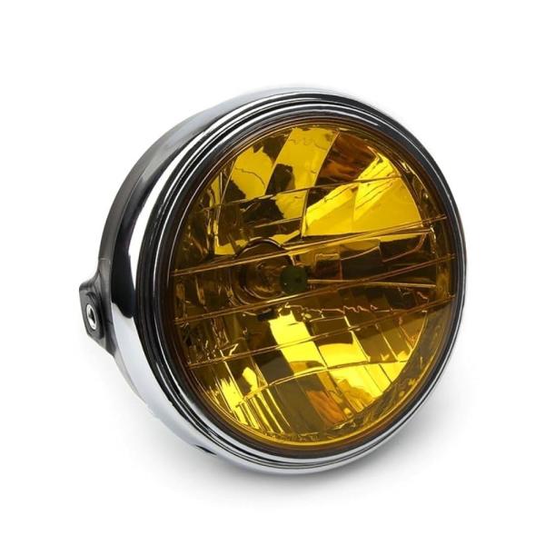 バイク 用 ヘッドライト イエロー レンズ マルチリフレクター バルブ付き CB400SF NC31...