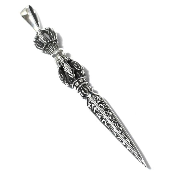 チベット密教 法具 金剛杭(プルパ） 高品質シルバー ペンダント｜シルバー９２５｜チベット密教｜法具...