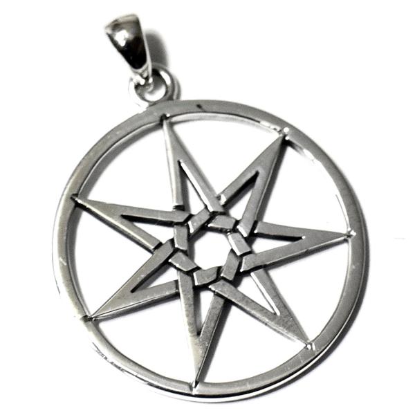 PETER STONE 七芒星（スターオブセブン） 高品質シルバー ペンダントトップ｜セプタグラム｜...