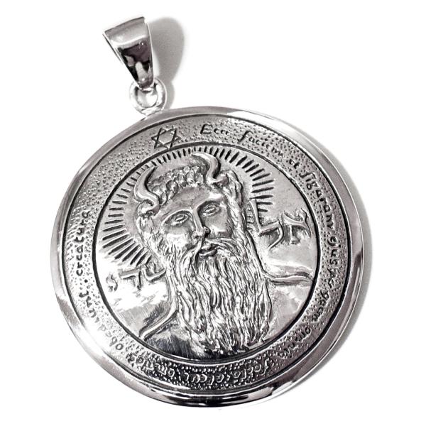 PETER STONE ソロモン王の鍵 太陽の第１ペンタクル（護符） 大天使メタトロン シルバー ペ...