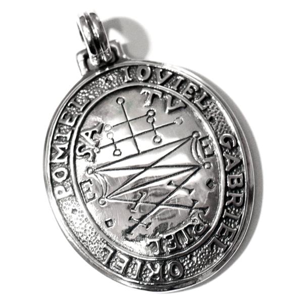 PETER STONE ソロモン王の鍵 ５天使の護符 シルバー ペンダントトップ｜魔術書｜シールオブ...