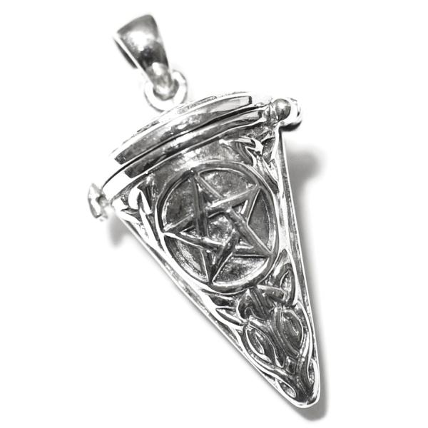 PETER STONE 五芒星（ペンタグラム） 高品質シルバー ペンデュラム型 ペンダントトップ｜ペ...