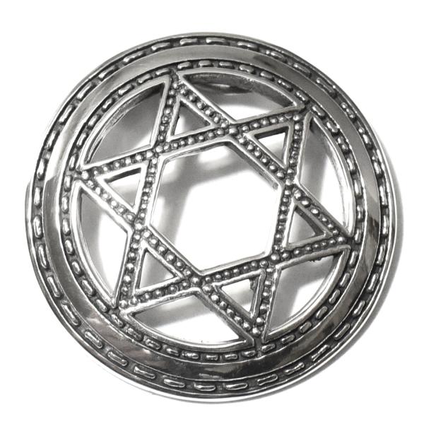 PETER STONE 六芒星（ダビデの星） 高品質シルバー ペンダントトップ｜イスラエル｜ソロモン...