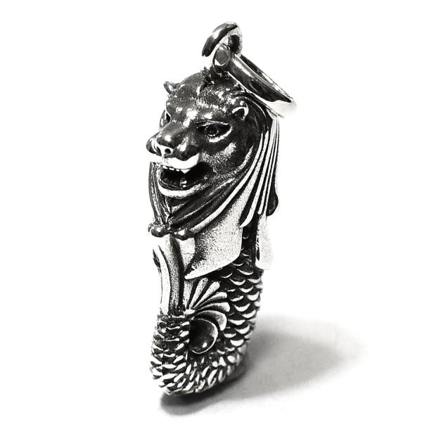 PETER STONE シンガポールの象徴 マーライオン（Merlion） 高品質シルバー ペンダン...