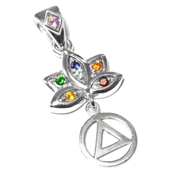 【PETER STONE】ロータス（蓮花） セブンチャクラ キュービックジルコニア 高品質シルバー ...
