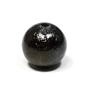 ギベオン隕石 ビーズ ブラック ６ｍｍ １粒売り ロジウム加工｜メテオライト AAAAAグレード 本物保証｜rapanui