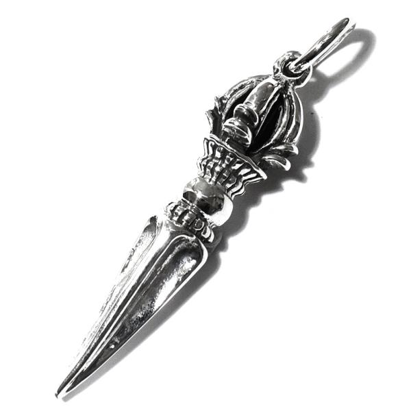 チベット密教 法具 金剛杭(プルパ） 高品質シルバー ペンダント｜シルバー９２５｜チベット密教