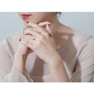 k18 指輪 プラチナ Pt シンプル イエロ...の詳細画像2