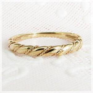 K10 地金 鎖 チェーンモチーフ リング 指輪 : ジュエリーラピネス