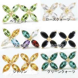 K10 ピアス 蜂 はち ハチ ビー bee モチーフ ホワイトトパーズ