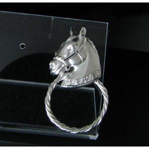 馬 ホース ピンブローチ k18ホワイトゴールド タイニーピン