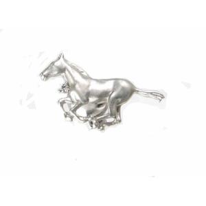 馬 ホース ピンブローチ k18ホワイトゴールド タイニーピン