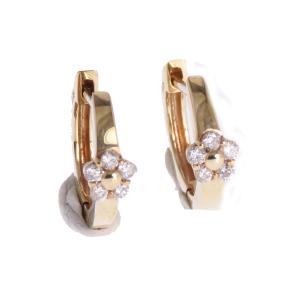 K10 ピアス 蜂 はち ハチ ビー bee モチーフ ホワイトトパーズ