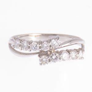 天然 ダイヤモンド リング プラチナ D:0.07ct エレガント指輪セット