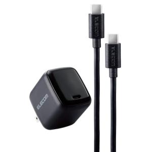 エレコム ノートパソコン 用 ACアダプター 45W USB PD対応 Type-C ケーブル付属 2m PPS対応 ブラック ACDC-PD8