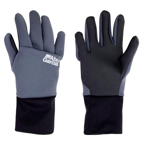 Abu Garcia (アブガルシア) ロングカフスフルフィンガーNPグローブ GRY Mサイズ 防...