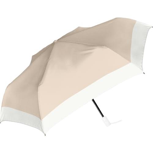 中谷-傘 自動開閉 完全遮光 折畳傘 バイカラー ミルクティー 折り畳み 親骨53cm 6本骨 日傘...