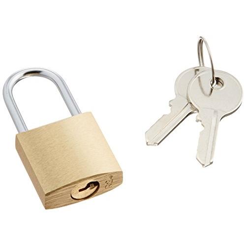 エレコム ピンタンブラー セキュリティロック 南京錠 ゴールド 幅25×奥行11×高さ51mm 真鍮...