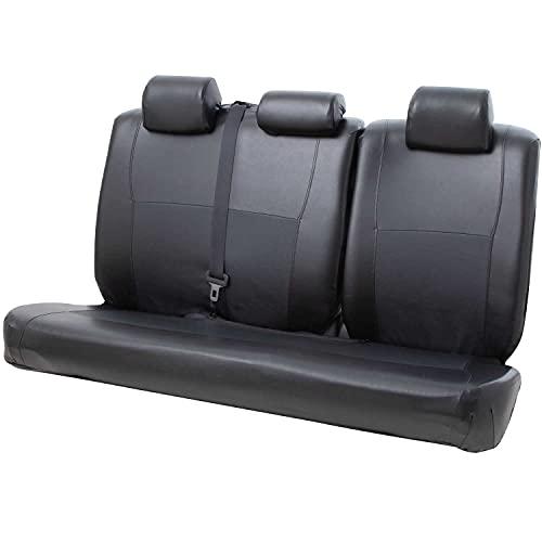 ボンフォーム(BONFORM) シートカバー レザーマッチ 軽/普通車 後席フリー6:4分割 抗菌防...