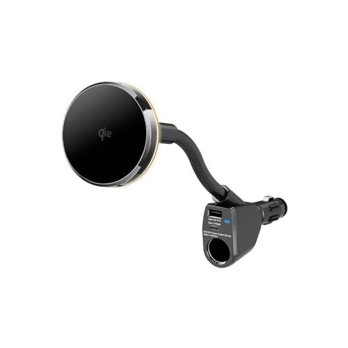 ペルシード(Pellucid) 車内用品 Magsafe対応 車載マグネットスマホホルダー 高速ワイ...