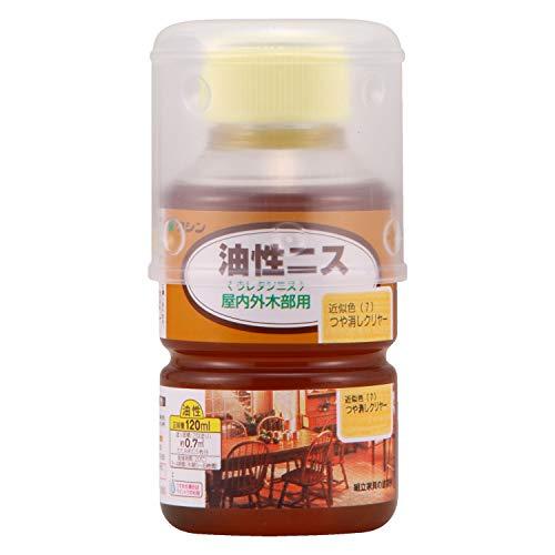 和信ペイント 油性ニス つや消しクリヤー 120ml