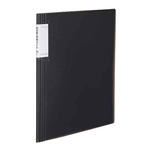 コクヨ(KOKUYO) ファイル 領収書・明細 ノビータ 固定式 A4 24ポケット 黒 ラ-NVR...