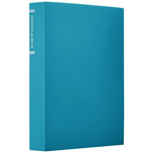 ナカバヤシ ポケットアルバム 超透明 L判168枚収納 ブルー CTPL-160-BU