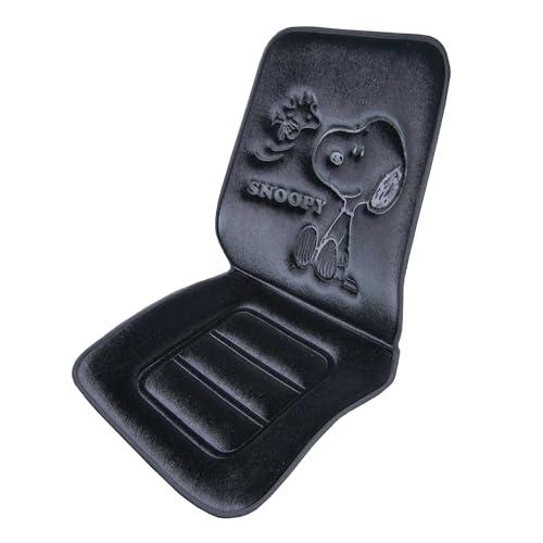ボンフォーム(BONFORM) シートクッション スヌーピープレス 軽/普通車 背もたれ付ダブル ス...