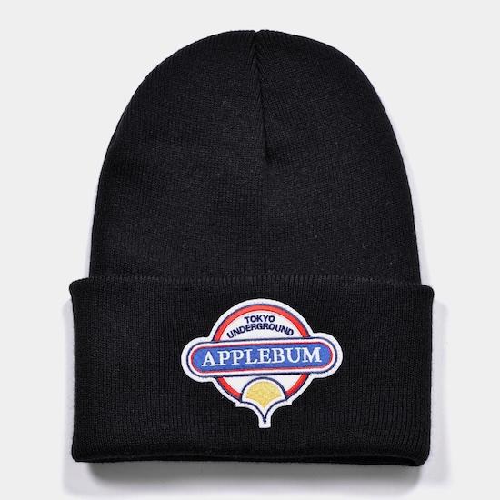 APPLEBUM アップルバム"WAPPEN" KNIT CAP BLACK ブラック