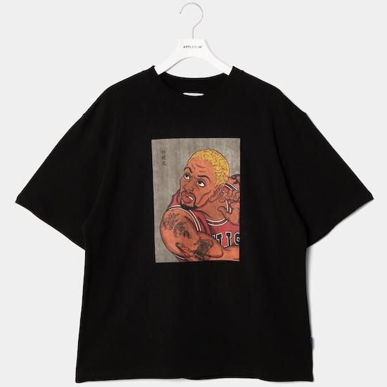 APPLEBUM アップルバム "WORM"浮世絵 T-SHIRT(12OZ) BLACK ブラック