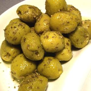 アンチョビグリーンオリーブ 100g Oliv...の詳細画像1