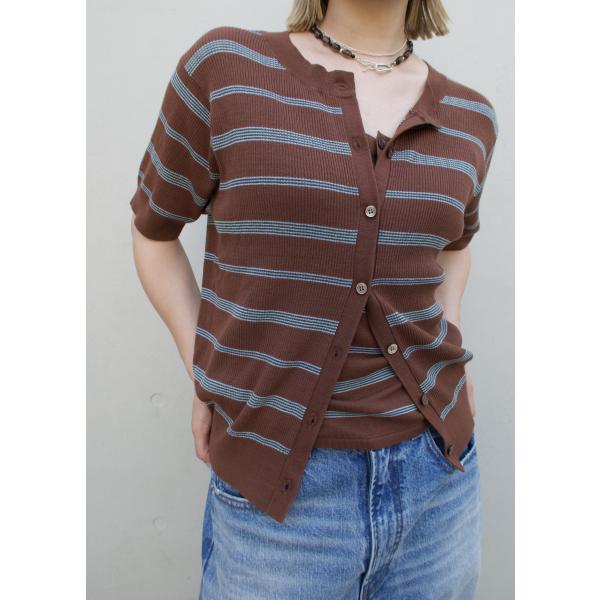 CREDONA クレドナ MULCH BORDER KNIT H/S CARDIGAN ’’別注商品...