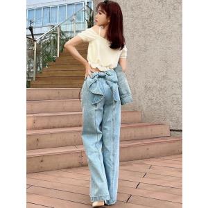 RESEXXY（リゼクシー） カットアウトリボンデニムパンツ 限定価格 即日